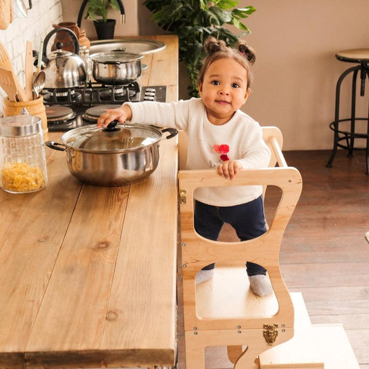 Convertible Kitchen Tower - Natural CuteNest