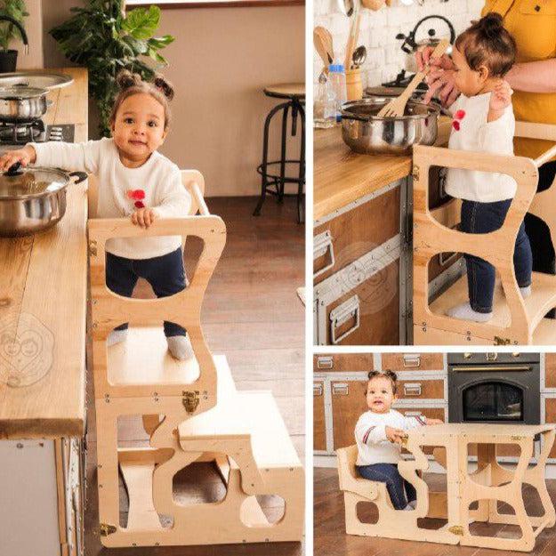 Convertible Kitchen Tower - Natural CuteNest