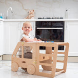 Convertible Kitchen Tower - Natural CuteNest