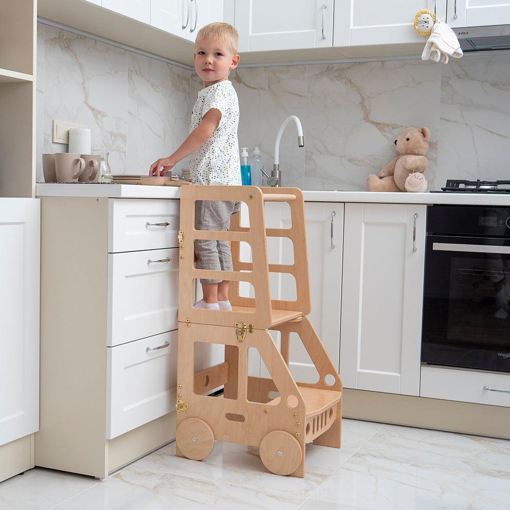 Convertible Kitchen Tower - Natural CuteNest