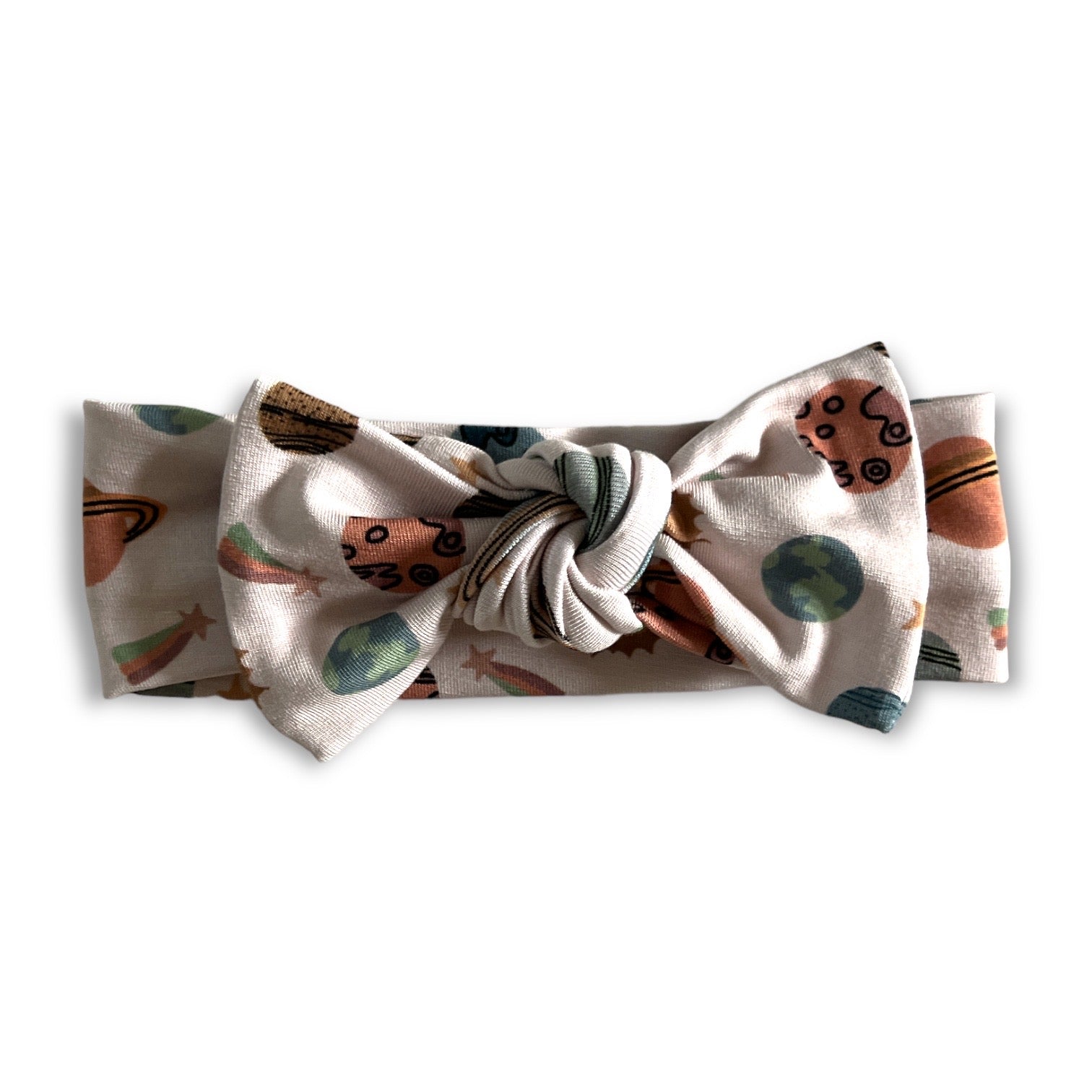 HEADBAND- Planets Bamboo Viscose - Natural CuteNest