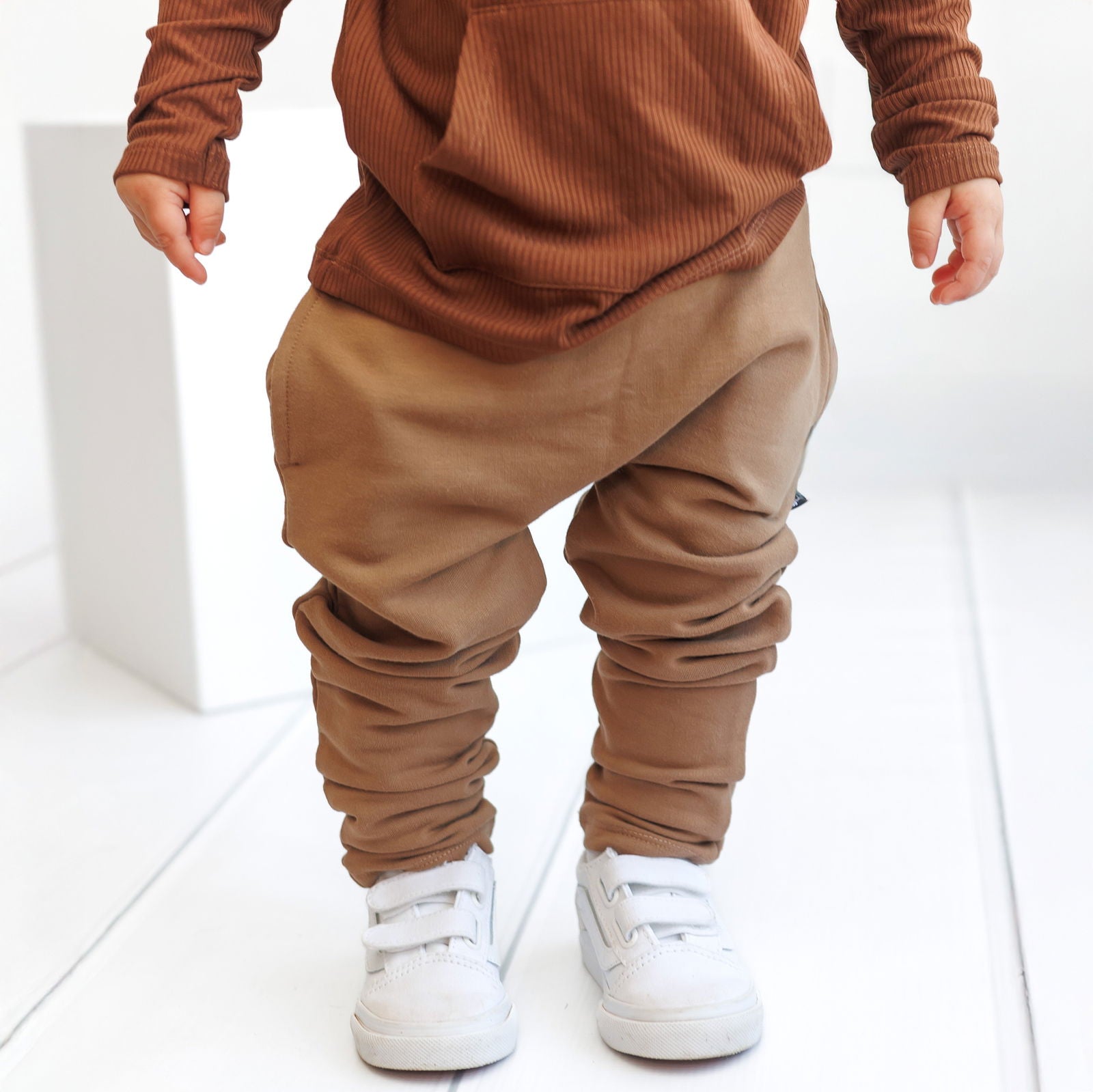 Harem Pants in Mocha - Natural CuteNest