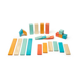 Magnetic Wooden Blocks 24-Piece Set - Natural CuteNest