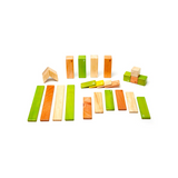 Magnetic Wooden Blocks 24-Piece Set - Natural CuteNest