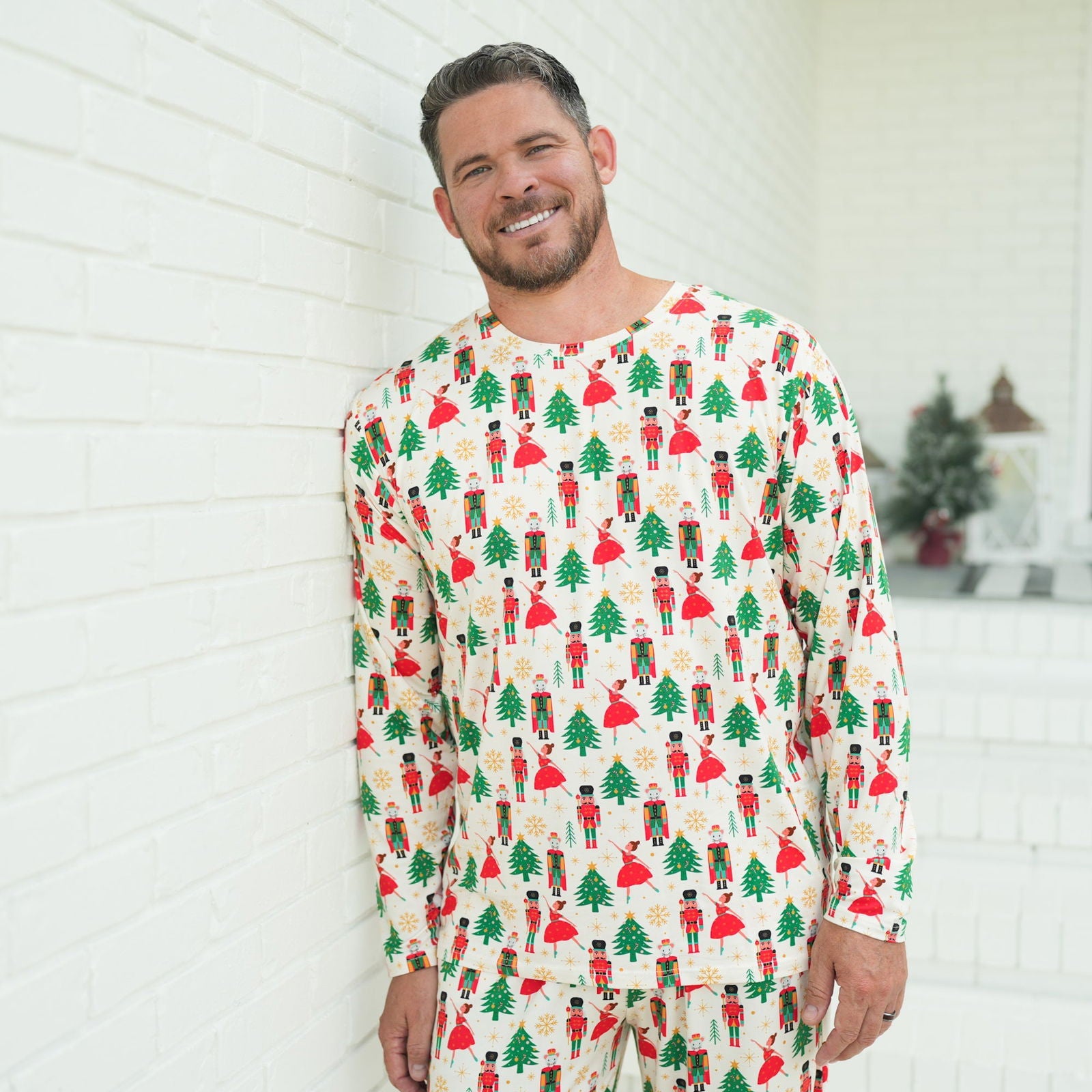 Men's Pajama Set in Nutcracker - Natural CuteNest