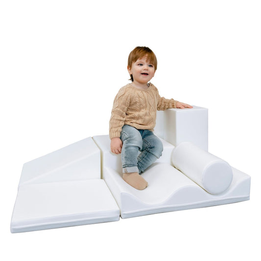 Soft Play Activity Set - Discoverer-Climber-IGLU Soft Play-white-M (39.4"x31.6")-Natural CuteNest