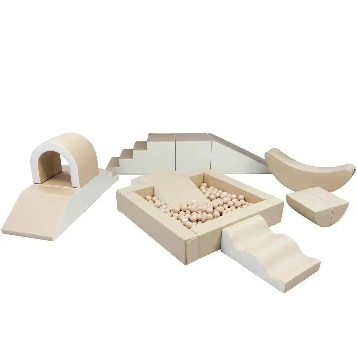 Soft Play Party Set-Building-IGLU Soft Play-beige/white-Natural CuteNest