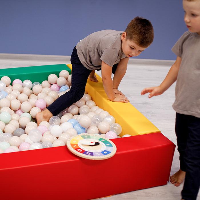 Soft Play Square Ball Pit - Ball Play Heaven-Ball Pit-IGLU Soft Play-white-Natural CuteNest