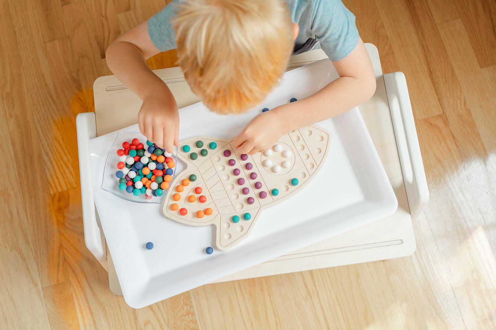 The Rocketship Activity Board - Natural CuteNest