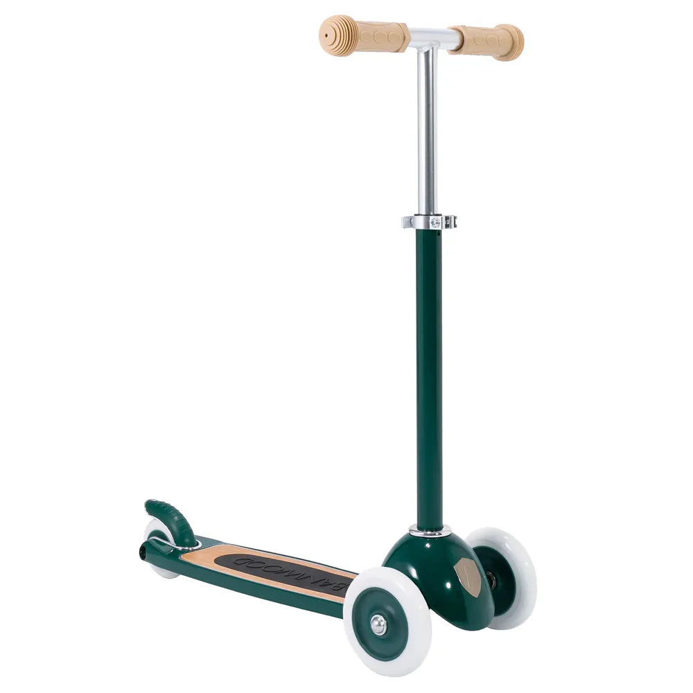 Three Wheel Scooter - Green - Natural CuteNest