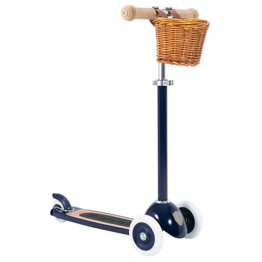 Three Wheel Scooter - Navy - Natural CuteNest