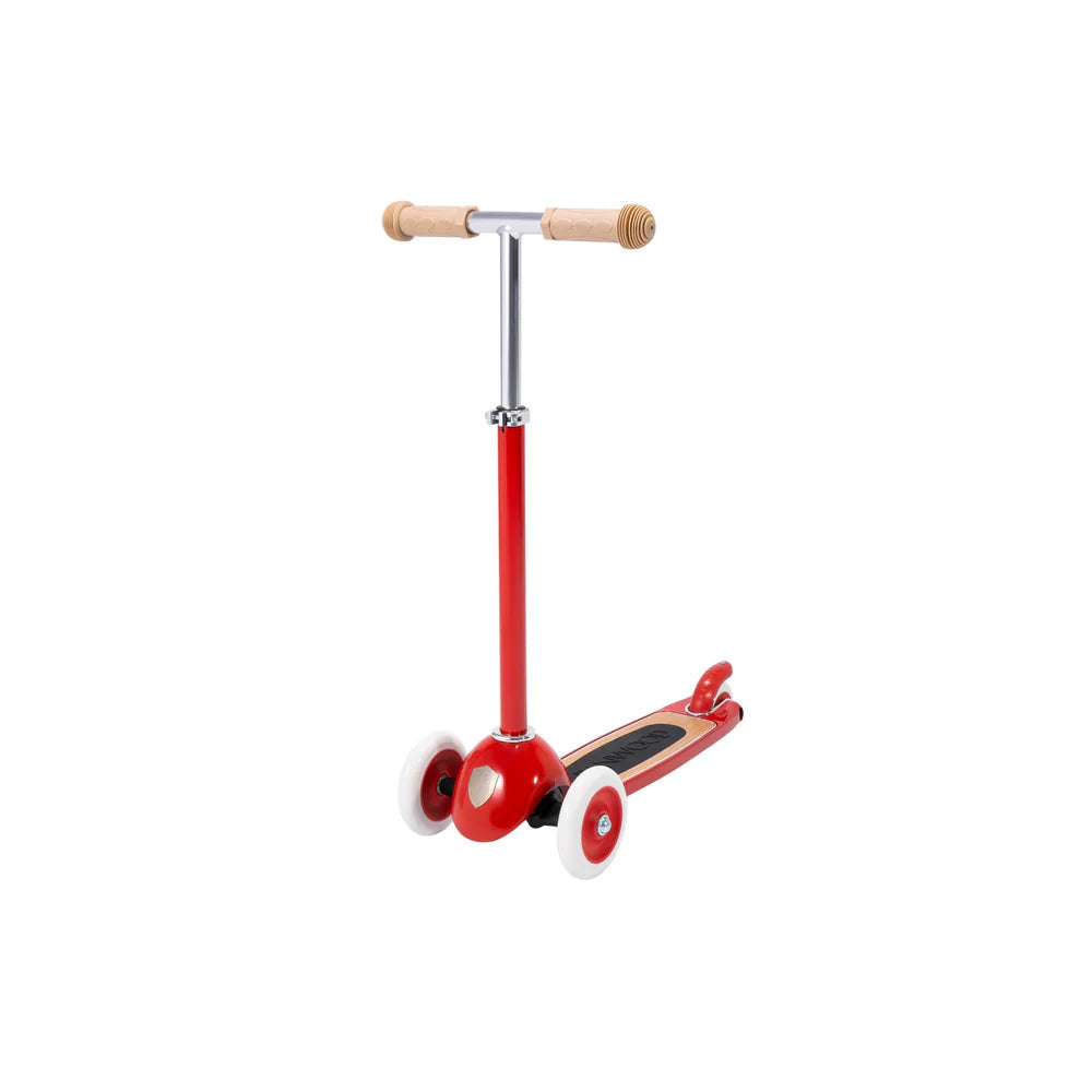 Three Wheel Scooter - Red - Natural CuteNest