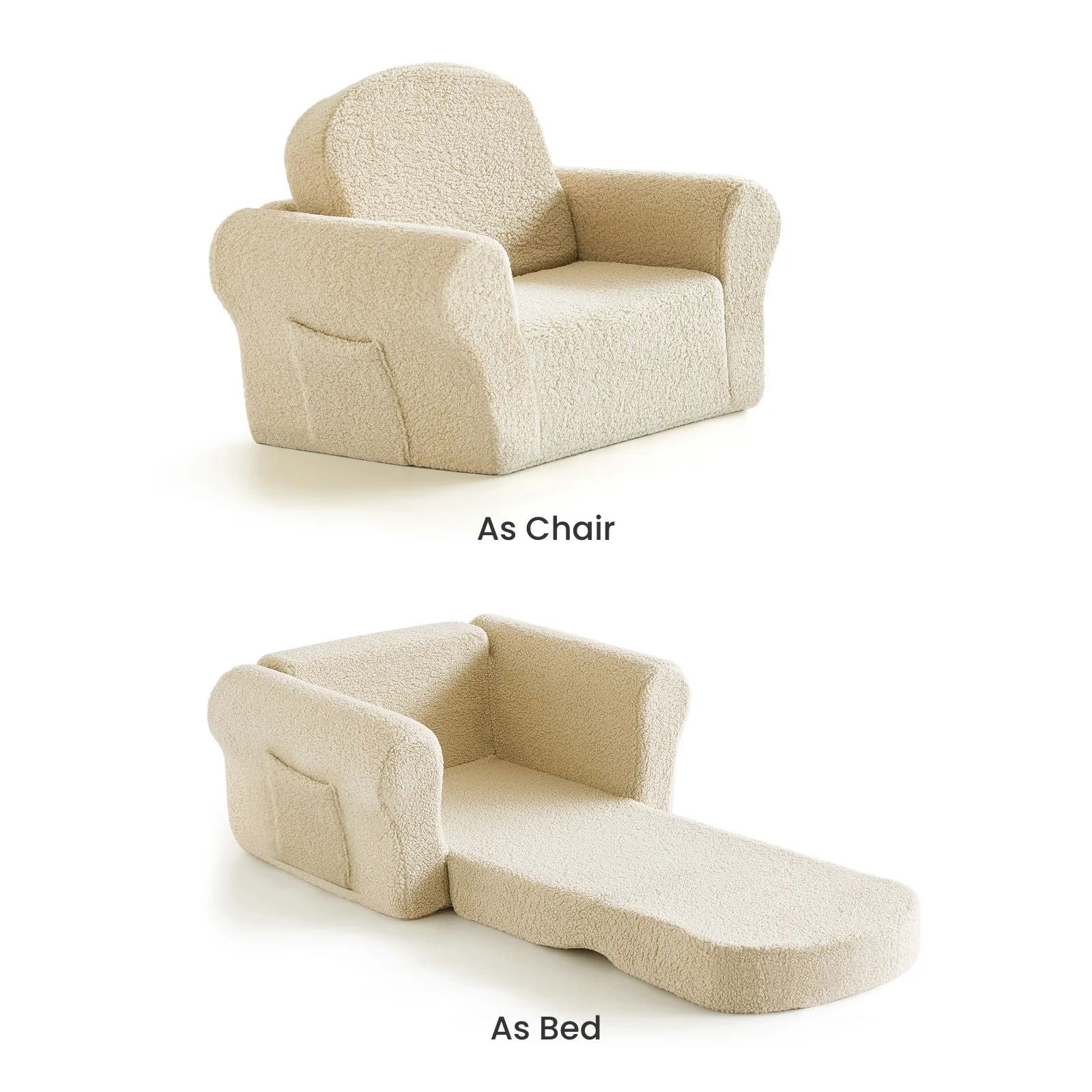 Tiny Land® Afternoon Couch in Cream - Natural CuteNest