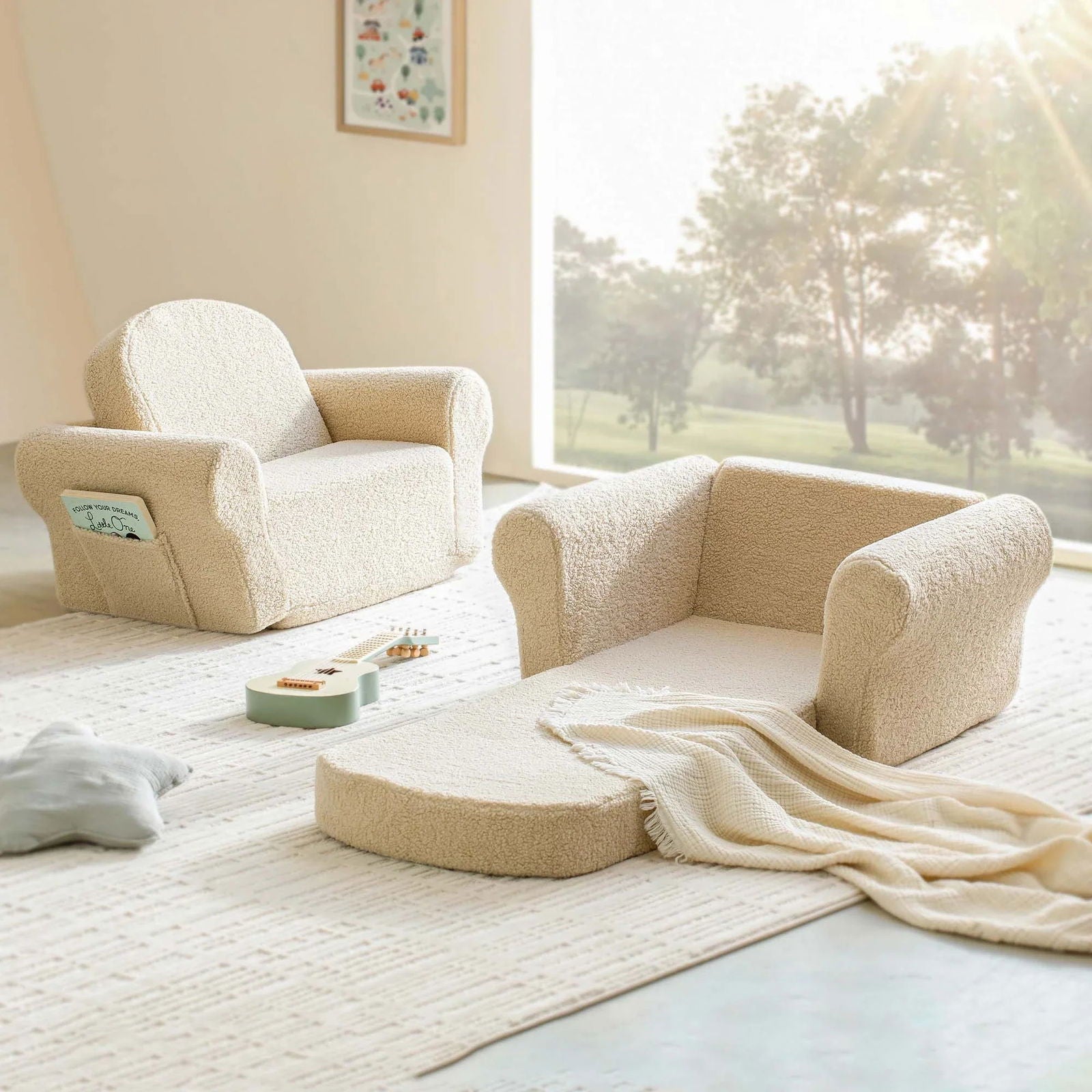 Tiny Land® Afternoon Couch in Cream - Natural CuteNest