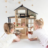 Tiny Land® Modern Family Dollhouse - Natural CuteNest