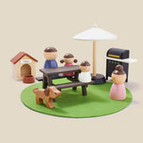 Tiny Land® Modern Family Dollhouse - Natural CuteNest