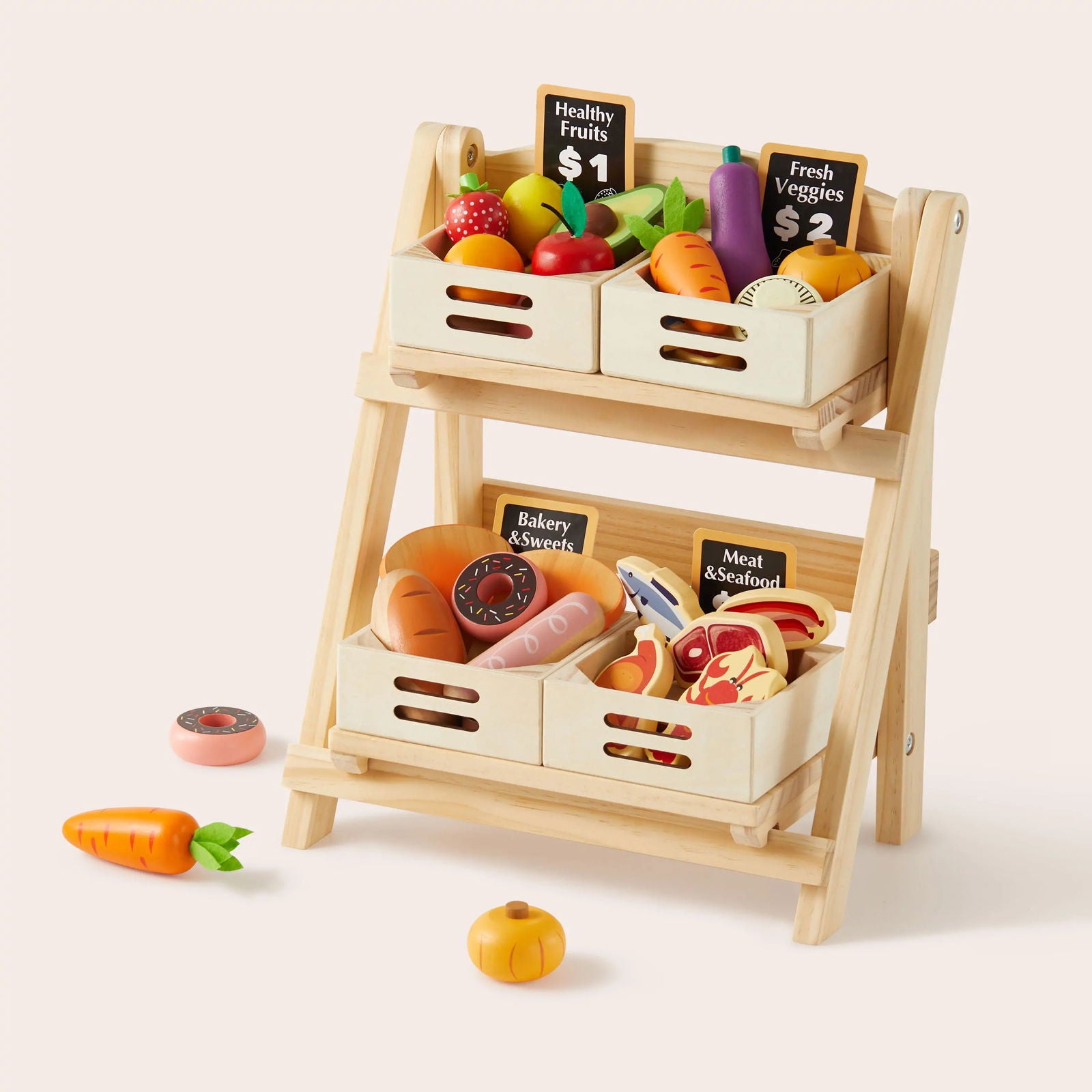 Tiny Land® Versatile Wooden Rack - Natural CuteNest