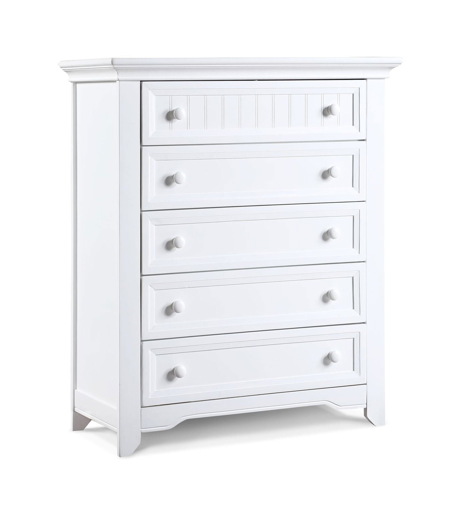 Winchester 5 Drawer Chest White - Natural CuteNest